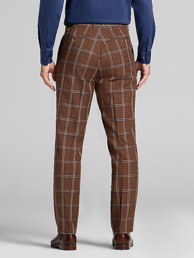 Paisley &Amp; Gray Modern Fit Plaid Suit