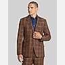 Paisley &Amp; Gray Modern Fit Plaid Suit