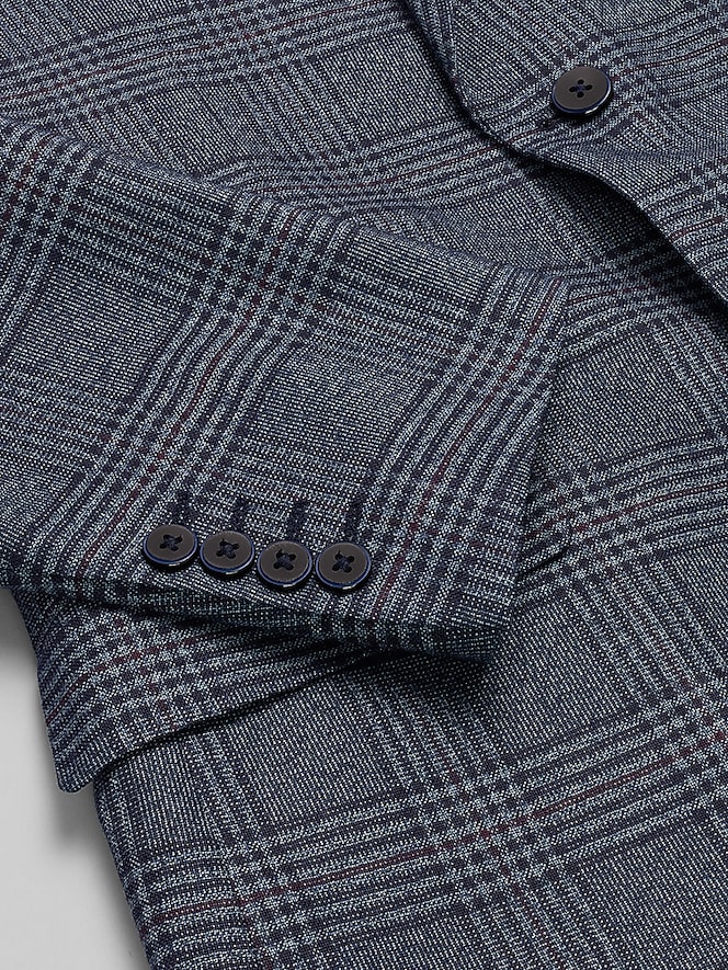 Paisley &Amp; Gray Modern Fit Plaid Suit