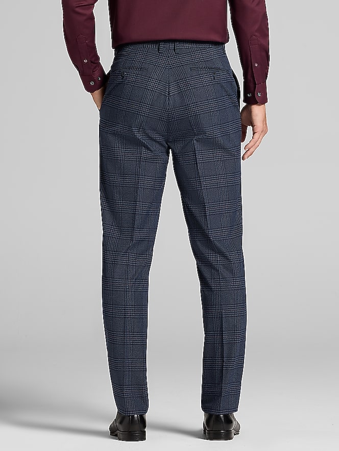 Paisley &Amp; Gray Modern Fit Plaid Suit
