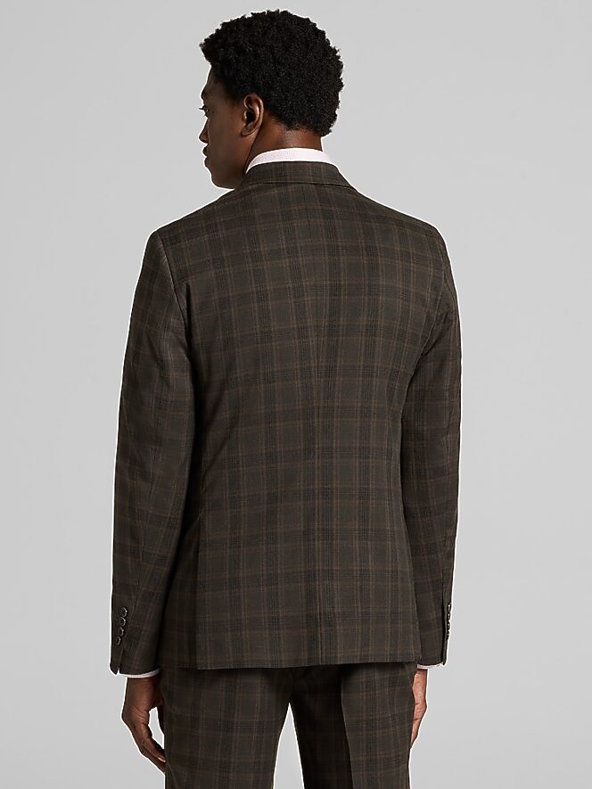 Paisley &Amp; Gray Modern Fit Plaid Suit