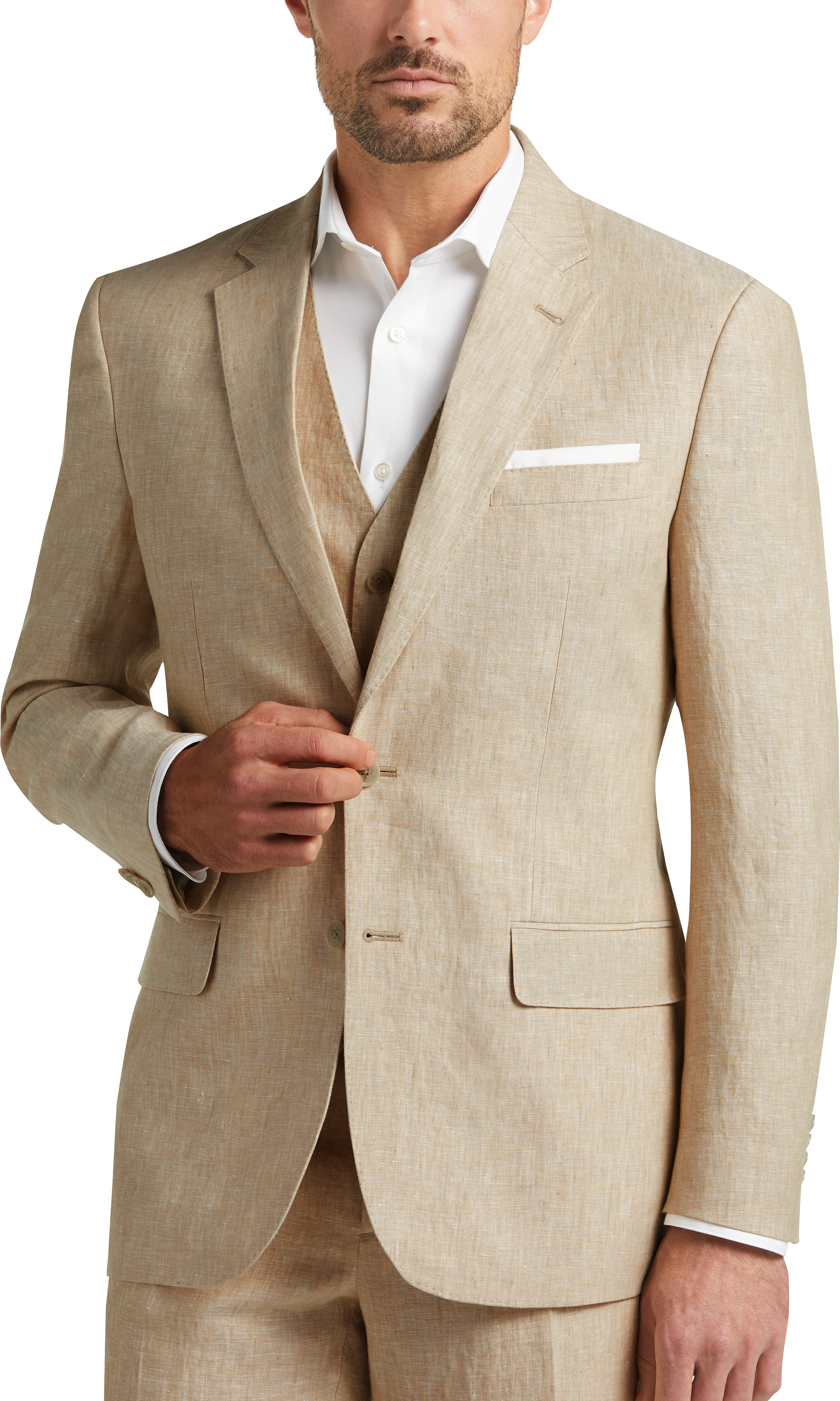 Slim Fit Linen Suit Separates Jacket