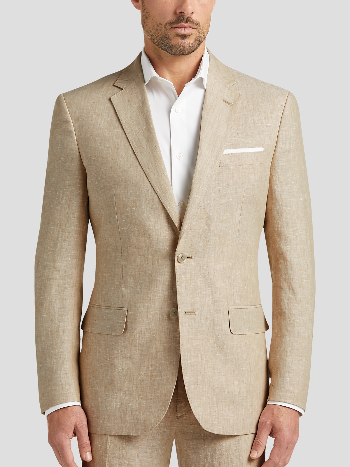 Mens slim sale fit linen suits