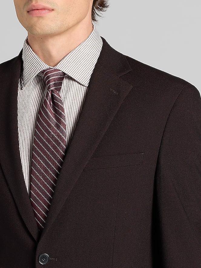 DKNY Modern Fit Suit, Dark Berry Neat - Image 2 of 9