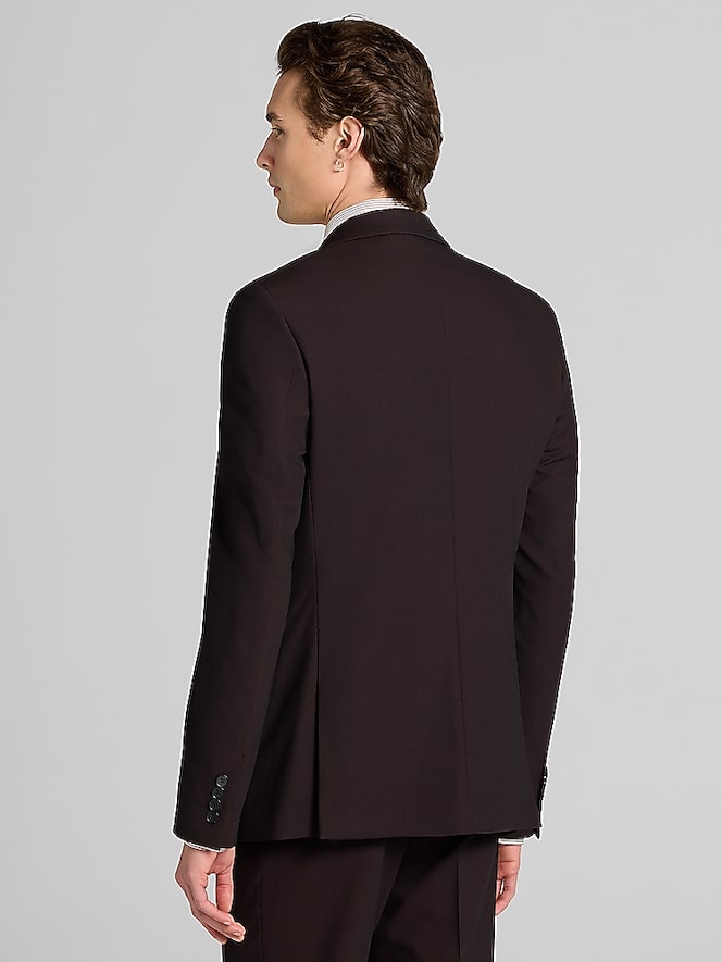 DKNY Modern Fit Suit, Dark Berry Neat - Image 3 of 9