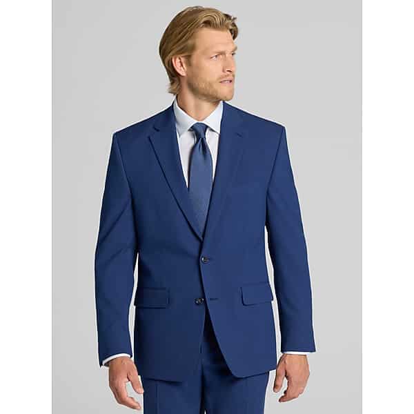 Perry Ellis Portfolio Modern Fit Men's Suit Blue - Size: 37 Regular