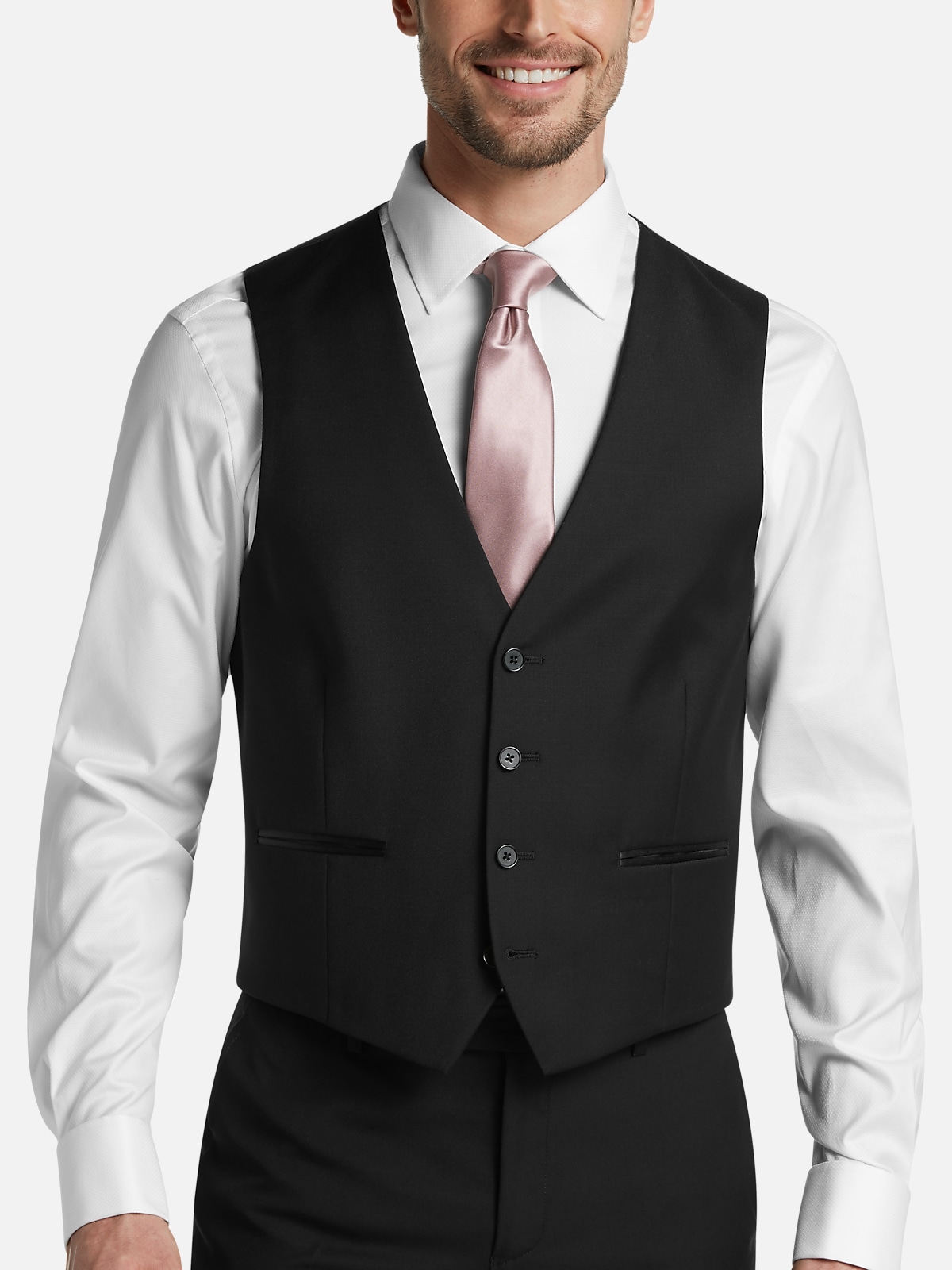 Calvin Klein Slim Fit Suit Separates Tuxedo Vest | All Clothing| Men's ...