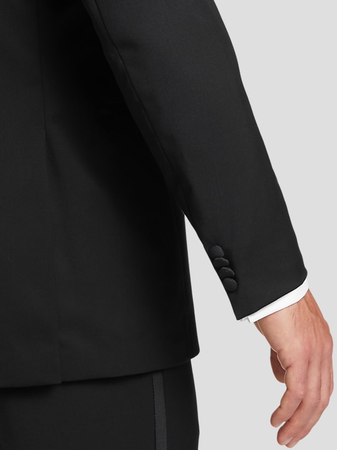 BLACK by Vera Wang Slim FIt Wool Peak Lapel Tuxedo Jacket