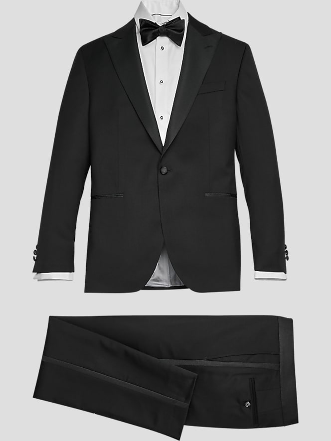 BLACK by Vera Wang Slim FIt Wool Peak Lapel Tuxedo Jacket