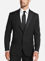 BLACK by Vera Wang Slim FIt 100% Wool Peak Lapel Tuxedo Jacket