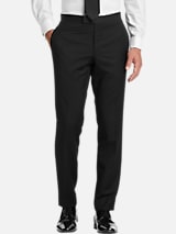 BLACK by Vera Wang Slim Fit 100% Wool Tuxedo Pants