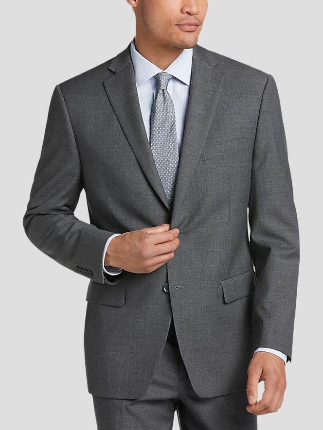 Michael Strahan Classic Fit Wool Blend Suit Jacket
