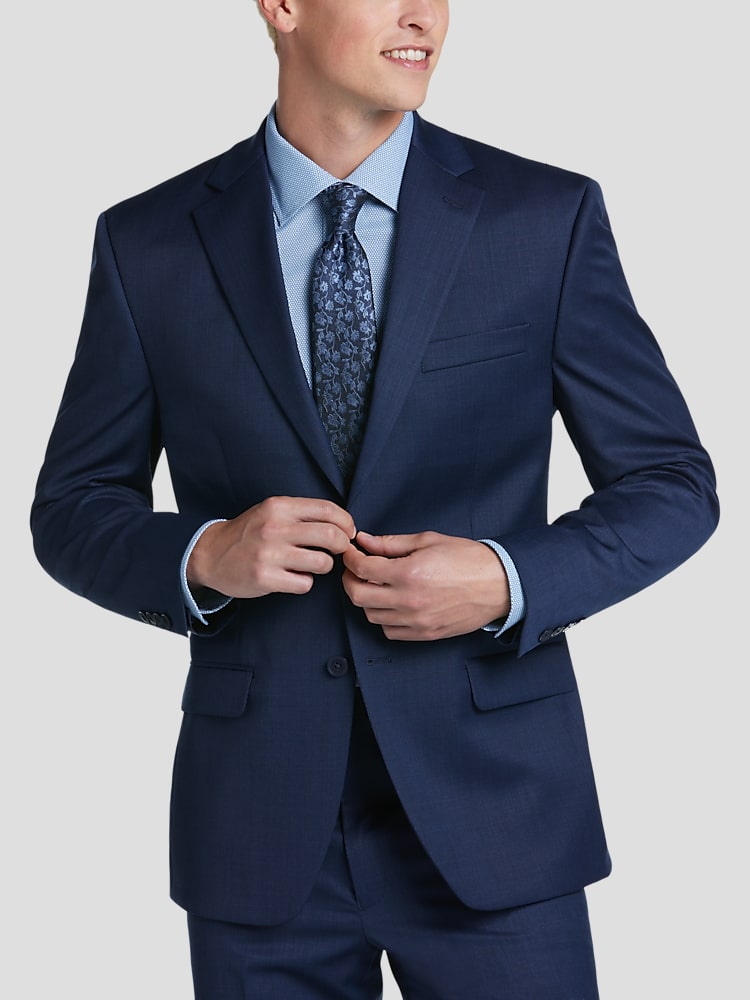 Michael Strahan Classic Fit Suit Jacket, Blue/Postman | Men's Wearhouse