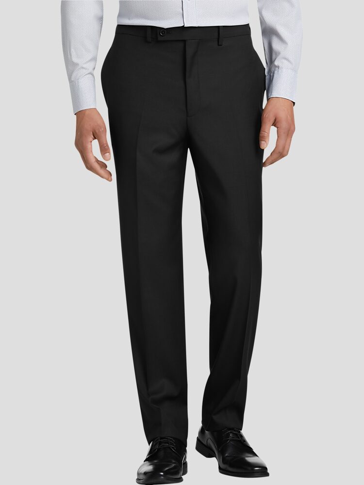 black dress trousers Wonder Woman | Black High Waist Tailored Trousers With Hem Split