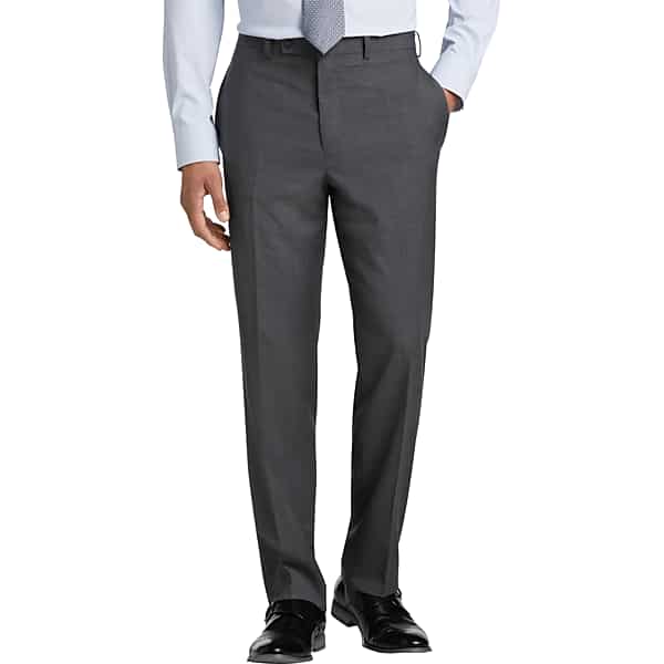 Collection by Michael Strahan Men's Michael Strahan Classic Fit Wool Blend Suit Pants Med Gray Solid - Size 33W x 34L TMW3V4K33F04
