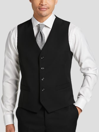 Black vest casual online