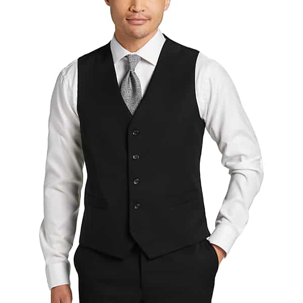 Pronto Uomo Platinum Big & Tall Men's Modern Fit Suit Separates Vest Black - Size: XXL - Only Available at Men's Wearhouse