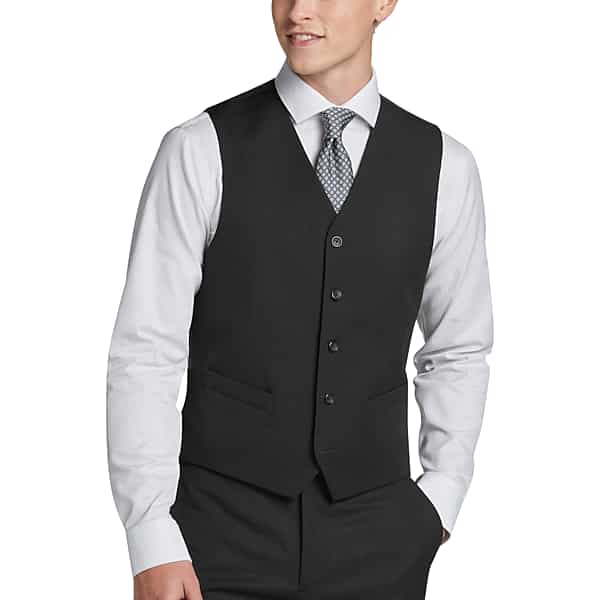 Pronto Uomo Platinum Big & Tall Men's Modern Fit Suit Separates Vest Charcoal Gray - Size: 6XLT - Only Available at Men's Wearhouse