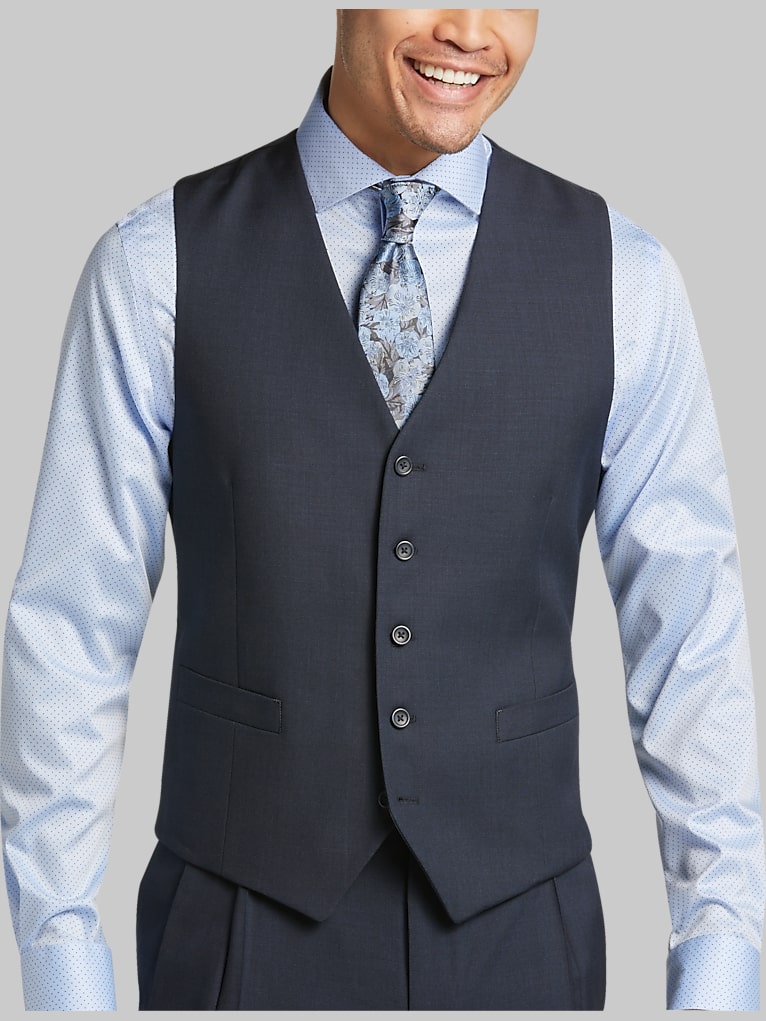 Pronto Uomo Platinum Modern Fit Wool Suit Vest