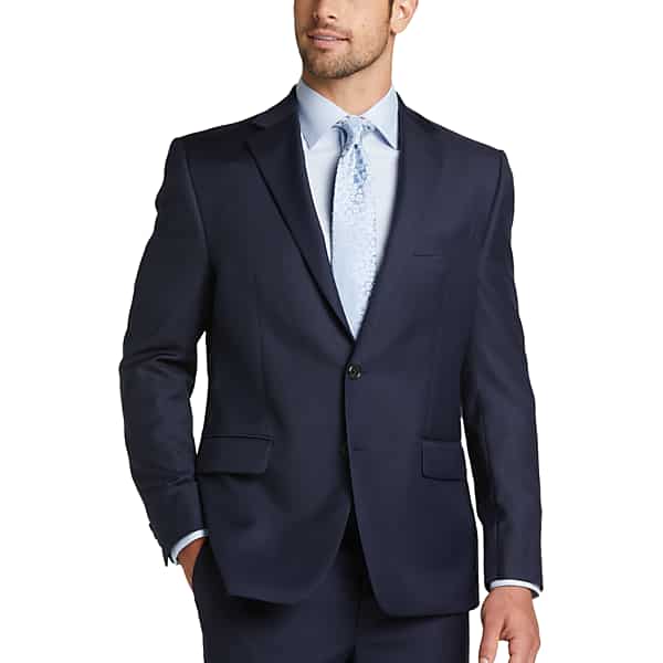 Lauren By Ralph Lauren Classic Fit Men's Suit Separates Jacket Navy Solid - Size: 44 Long