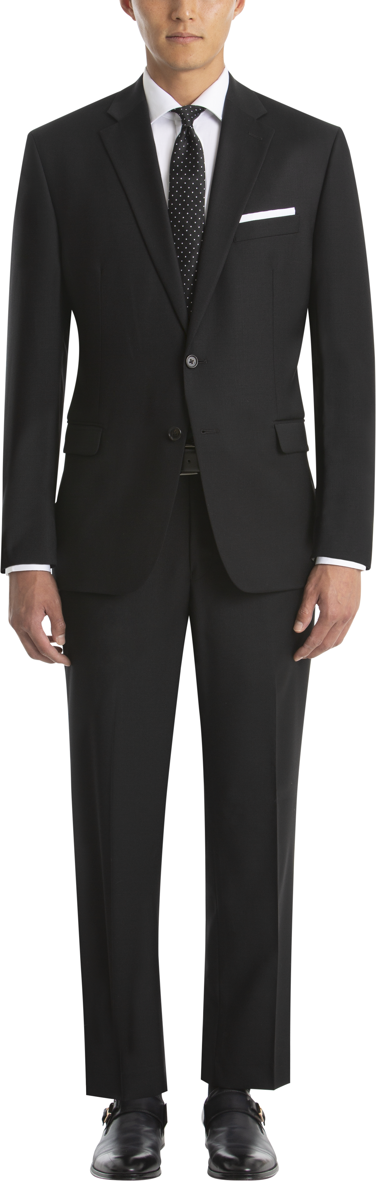 LAUREN CLASSIC NOTCH 2BTN CV SB FLAP PCKTS SUIT SEP COAT