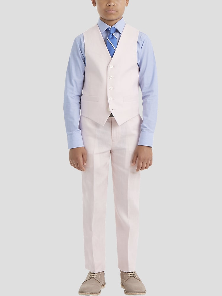 Stretch Linen Suit Vest