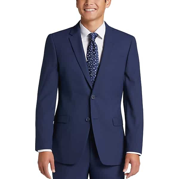 Egara Skinny Fit Men's Suit Separates Jacket Blue/Postman - Size: 35 Short