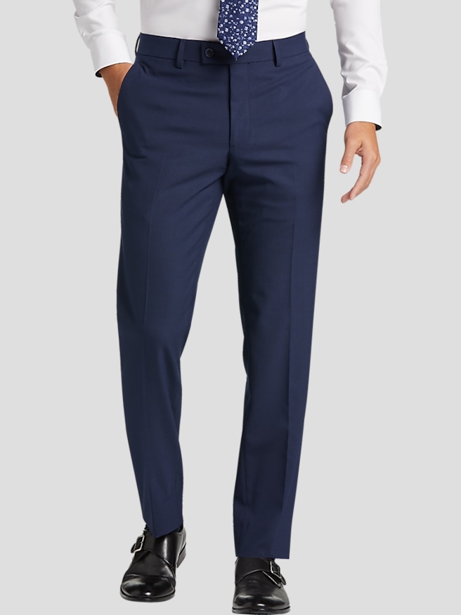 Egara Skinny Fit Men's Suit Pants , Blue/Postman