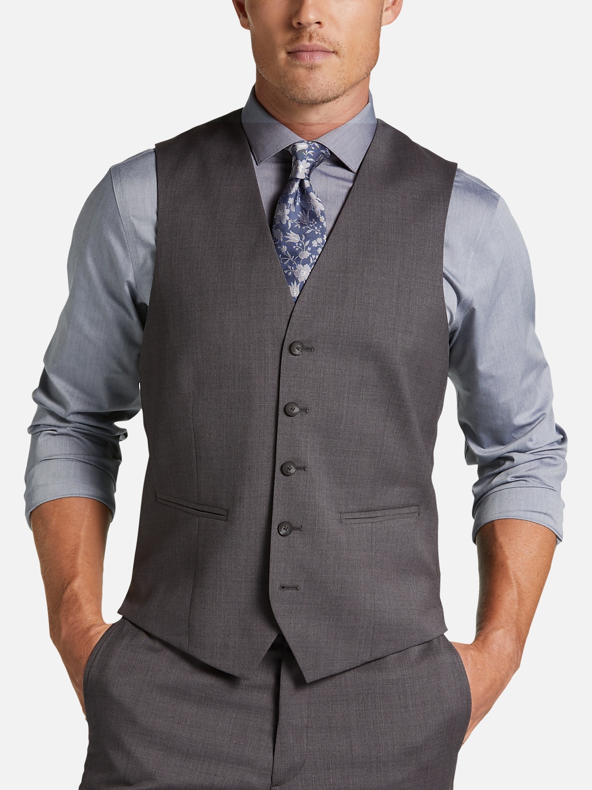Awearness Kenneth Cole AWEAR-TECH Slim Fit Suit Separates Vest | All ...