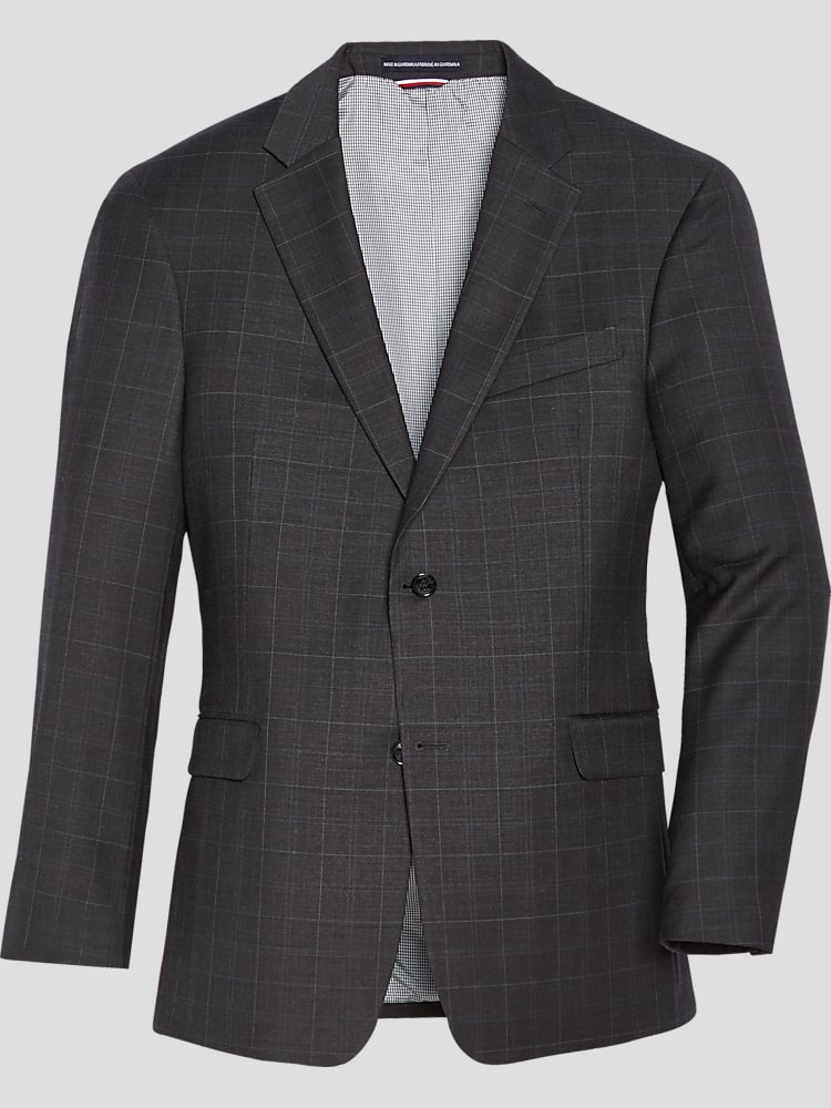 Tommy hilfiger charcoal suit cheap