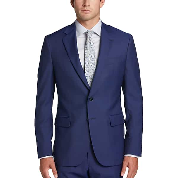 Joseph Abboud Wool Modern Fit Men's Suit Jacket Blue - Size: 40 Short TMW3VVC40114