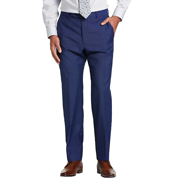 Joseph Abboud Wool Modern Fit Men's Suit Pants Blue - Size: 42 TMW3VVE42U14