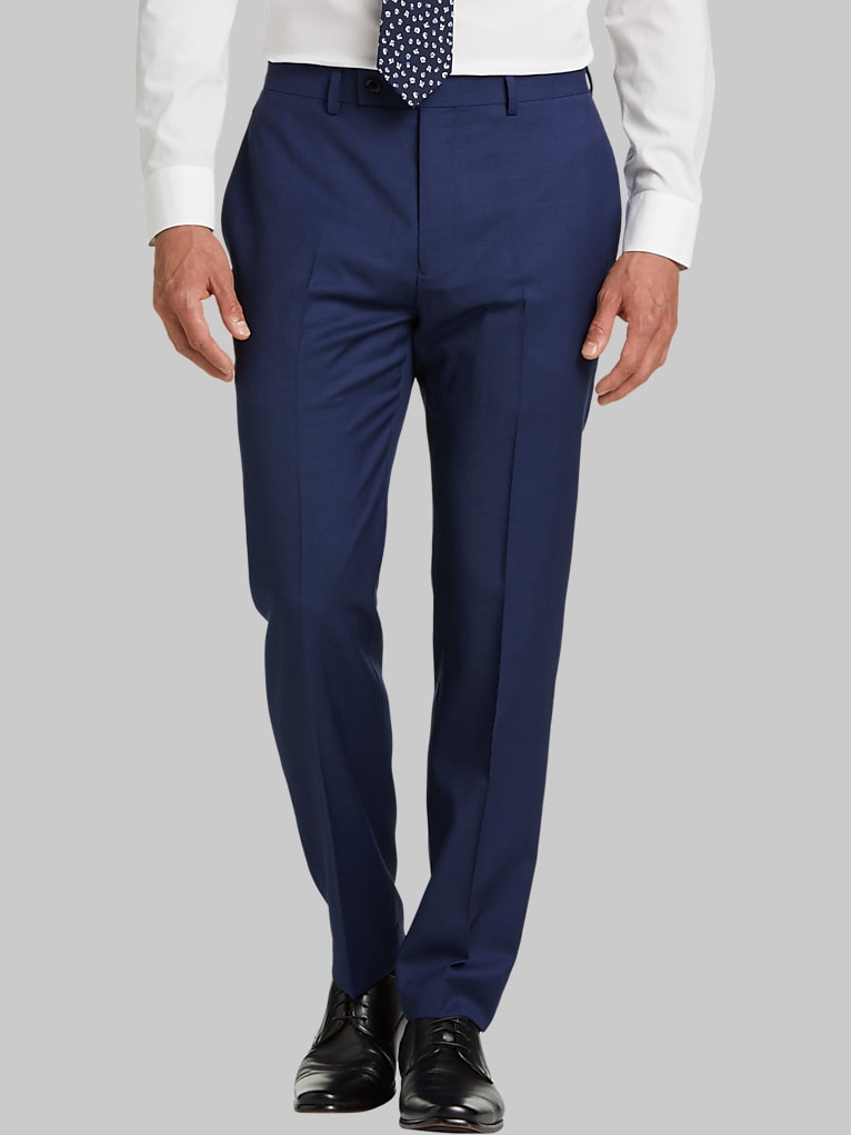 Calvin Klein Wool Slim Fit Suit Pants