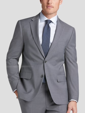 Modern Fit Satin Peak Lapel Tuxedo Jacket