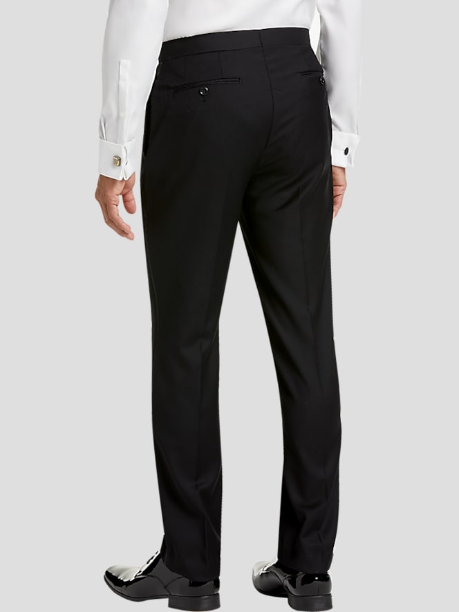Calvin Klein Slim Fit Wool Tuxedo Pants