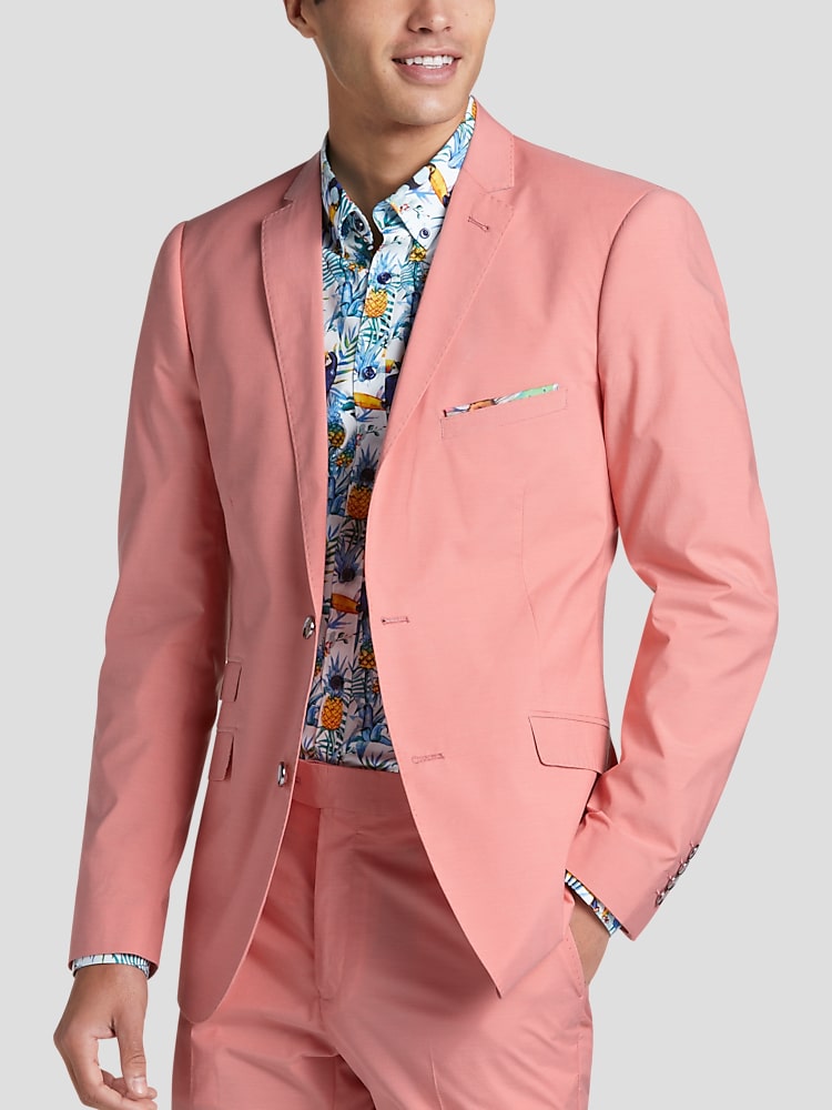 Peach suit jacket mens hotsell