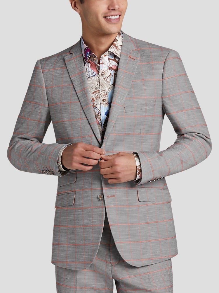 Paisley Gray Slim Fit Suit Separates Jacket Suit Separate Jackets Men s Wearhouse