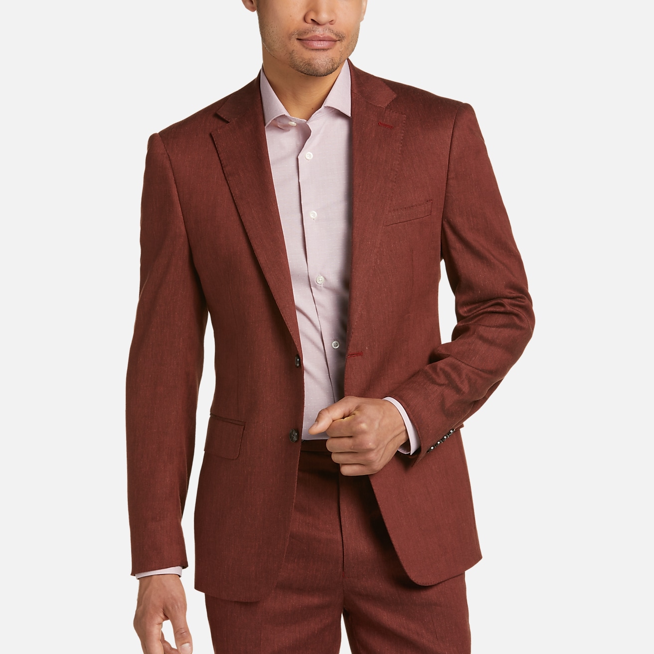 Jos. A. Bank Slim Fit Linen Blend Suit Separates Vest