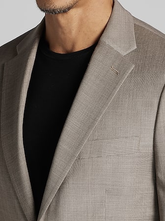 Slim Fit Wool Blend Suit Jacket