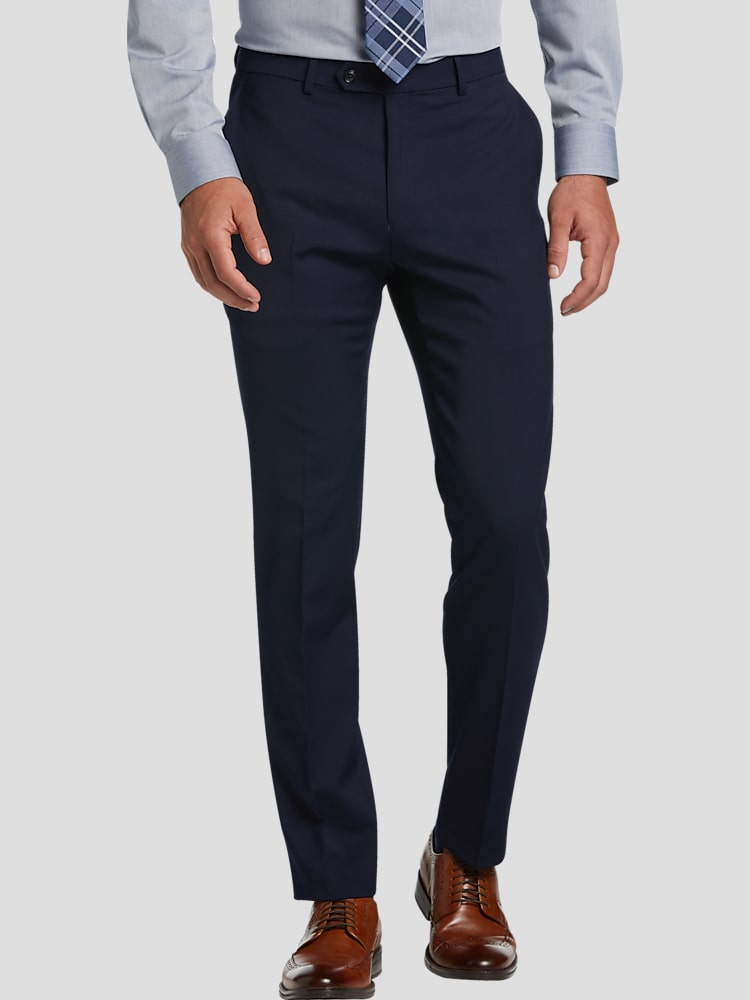 slim fit dress slacks Tommy Hilfiger Men's Modern-Fit TH Flex Stretch Suit Separate Pants MS –  DGFOutlet main image 0