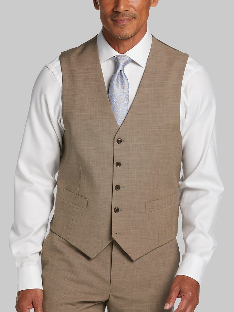 Tommy Hilfiger Modern Fit Wool Blend Suit Vest