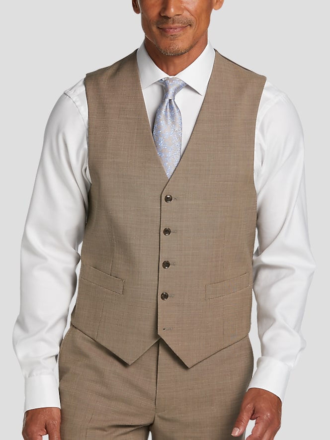 Tommy Hilfiger Modern Fit Wool Blend Suit Vest