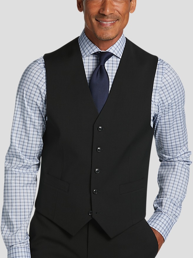 Men s Black Formal Vests Men s Wearhouse