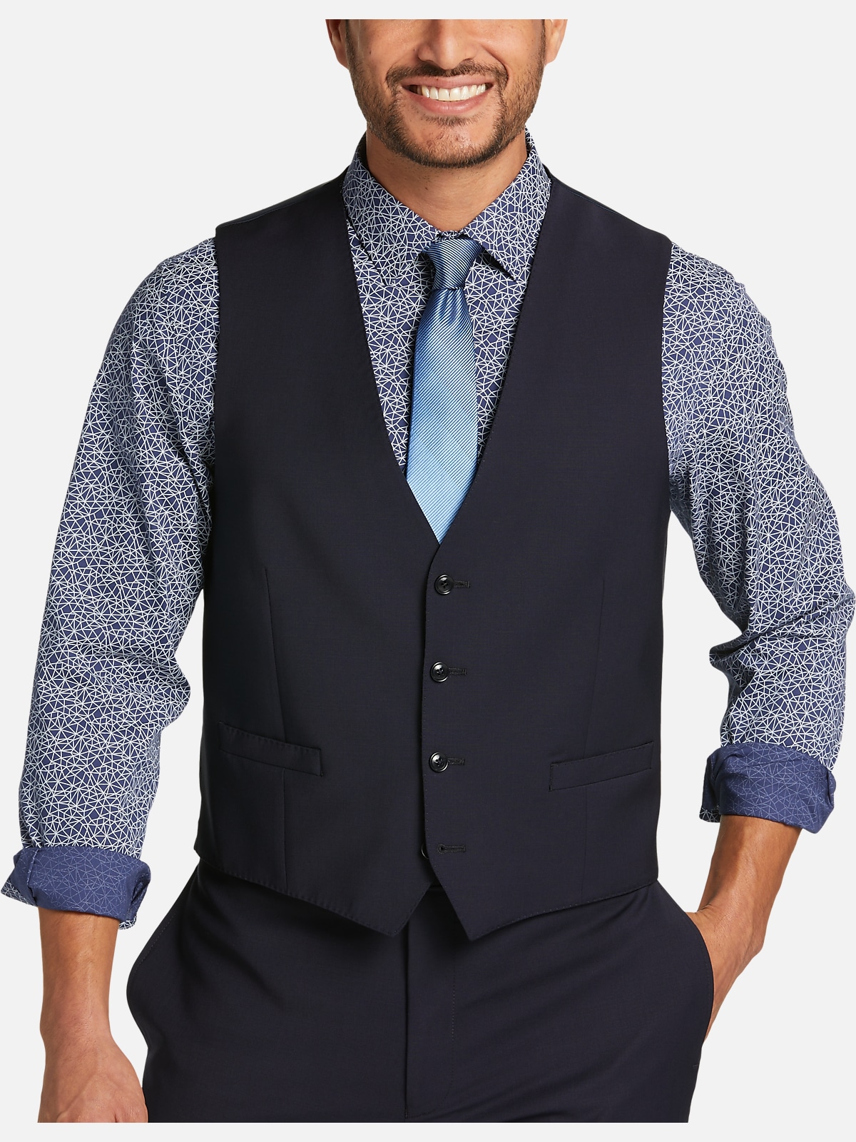 Calvin Klein Slim Fit Suit Separates Vest | All Sale| Men's Wearhouse