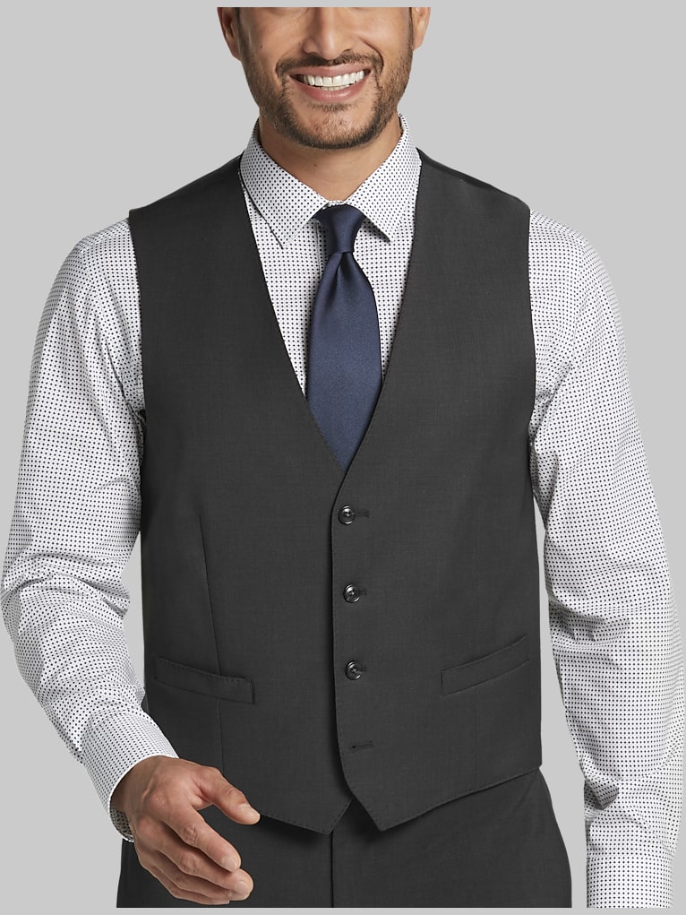 Calvin Klein Slim Fit Wool Blend Suit Vest