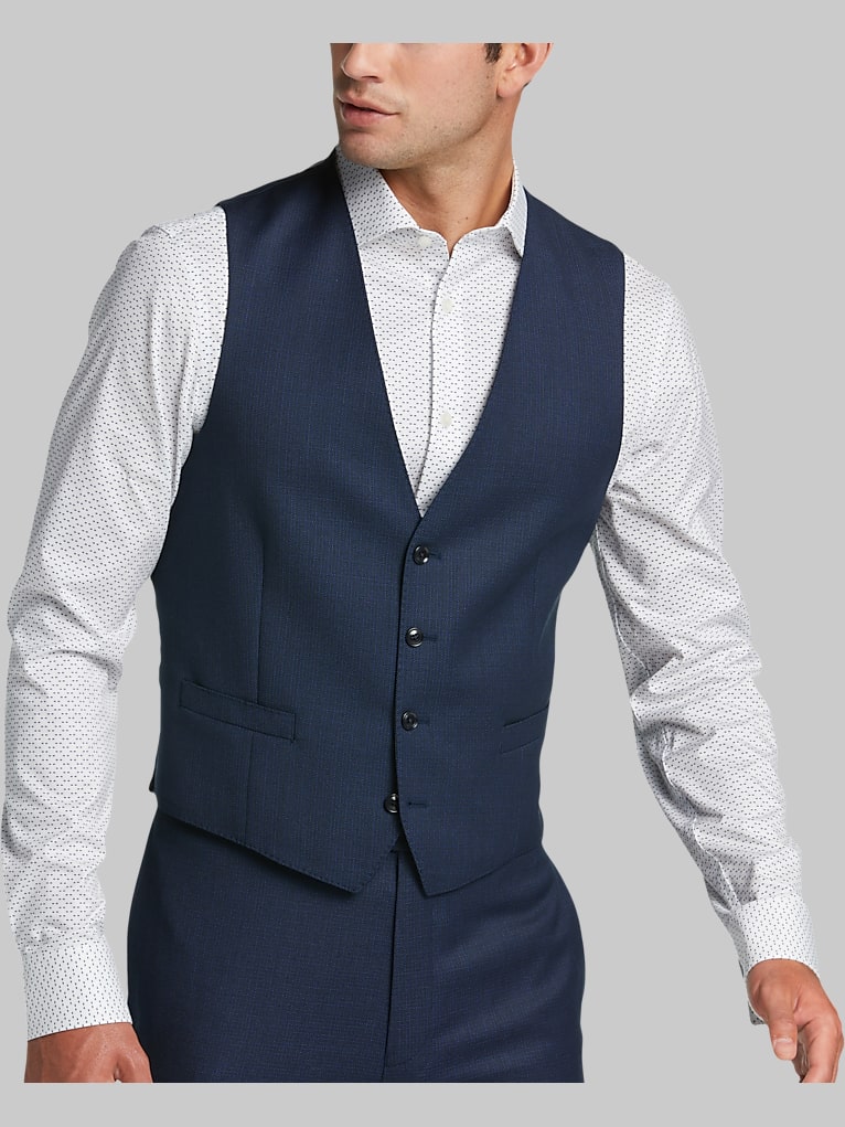 Calvin Klein Slim Fit Wool Suit Vest