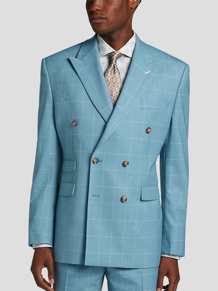 Men's wearhouse double breasted suits discount