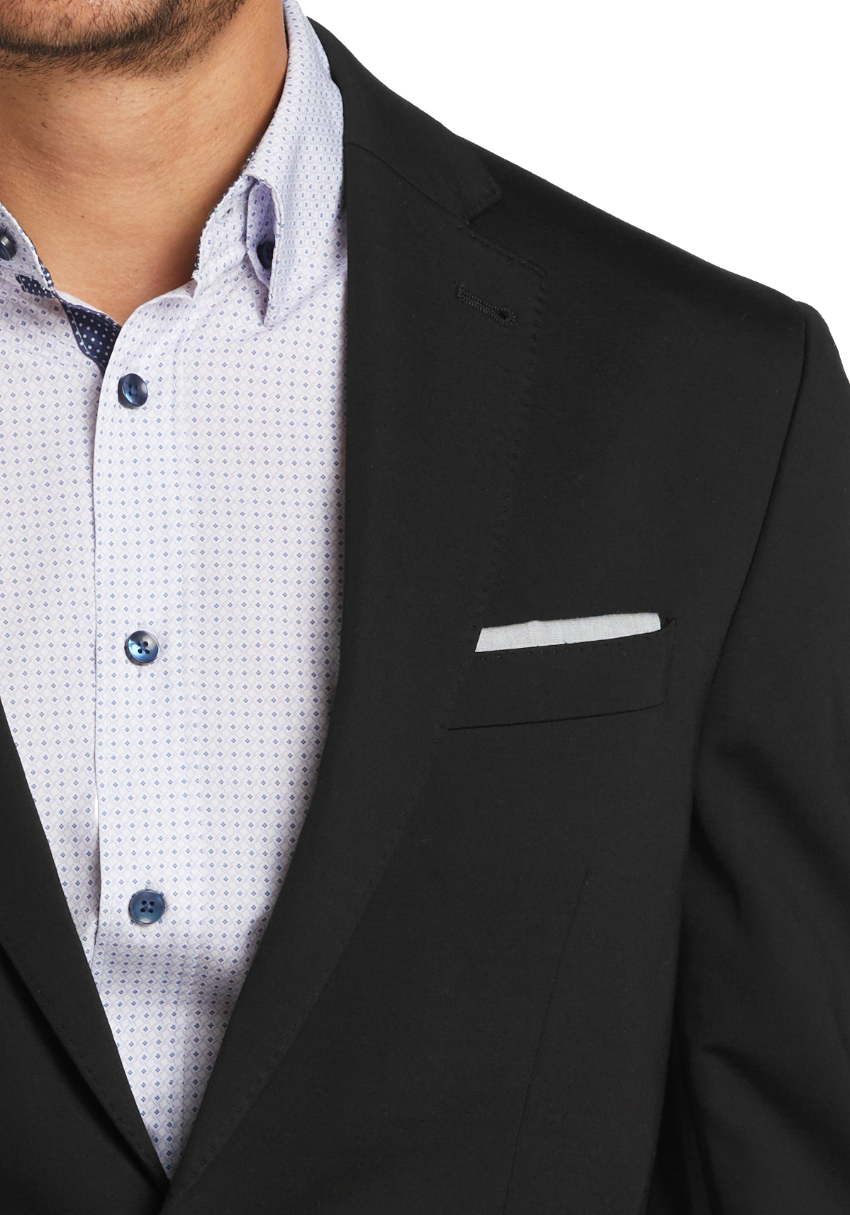 Slim Fit Knit Suit Jacket