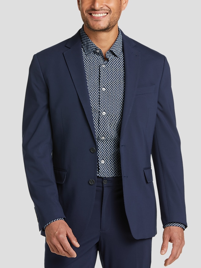 Awearness Kenneth Cole Slim Fit Knit Men's Suit Jacket , Blue