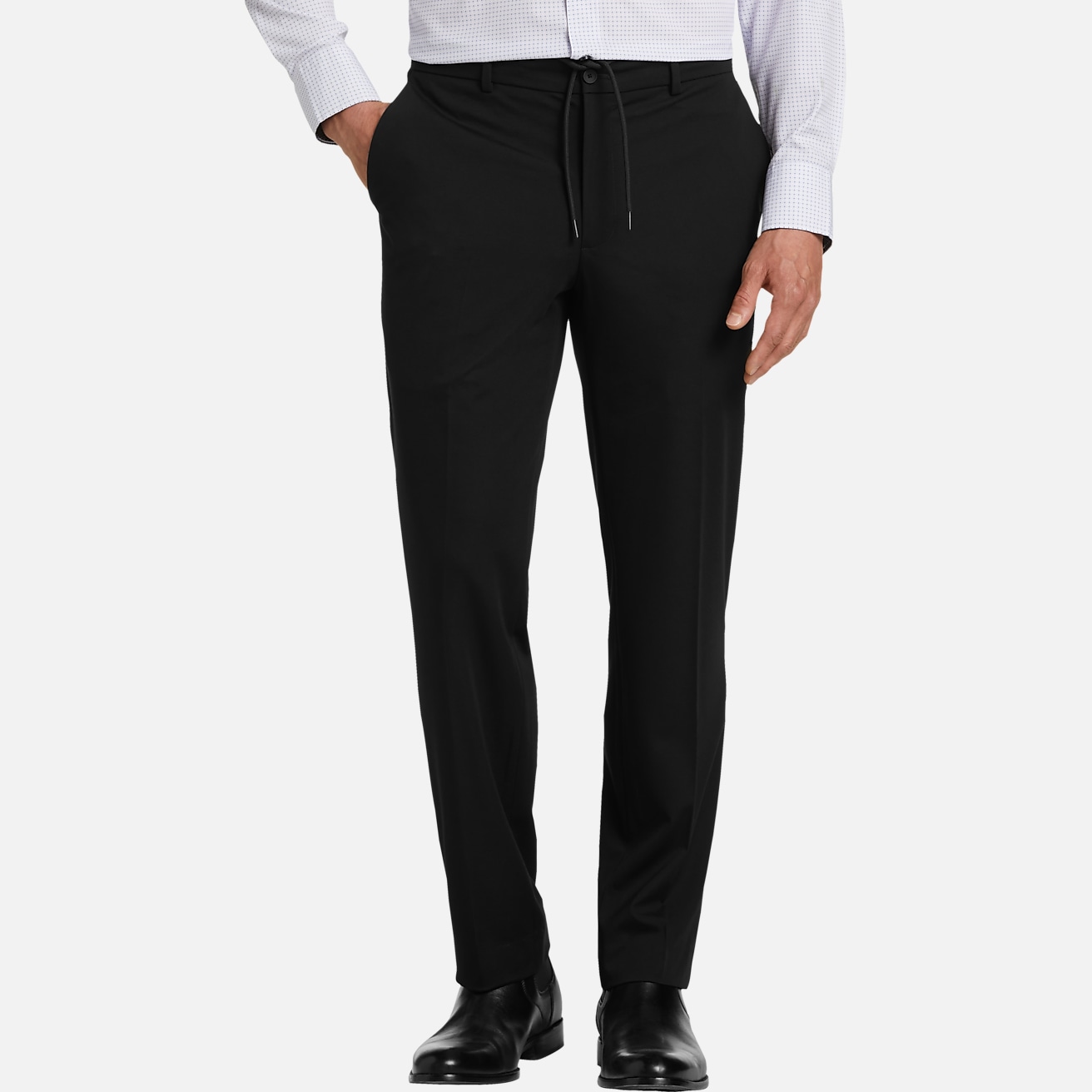 Awearness Kenneth Cole Knit Slim Fit Suit Separates Solid Pants